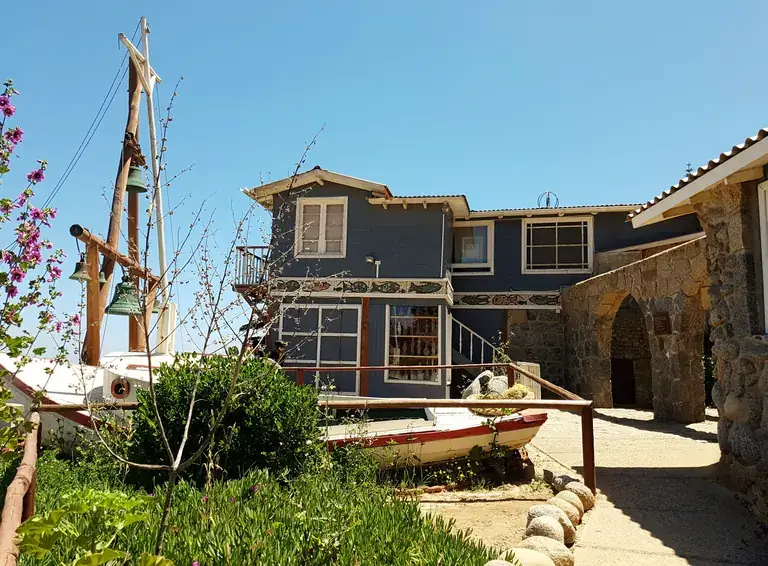 Pablo Neruda’s house at Isla Negra, with the boat in the garden