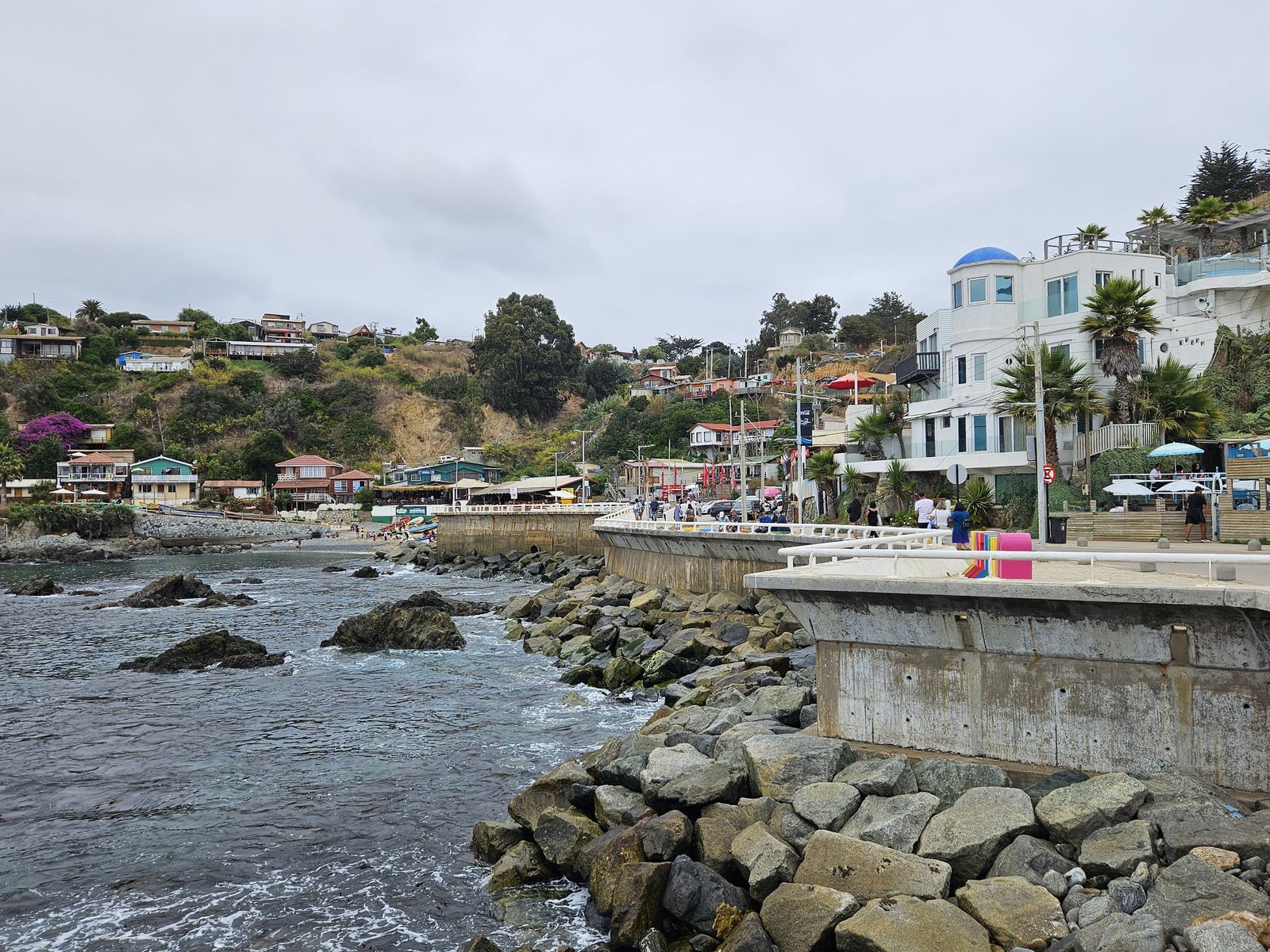 The rocky cove and village of Quintay